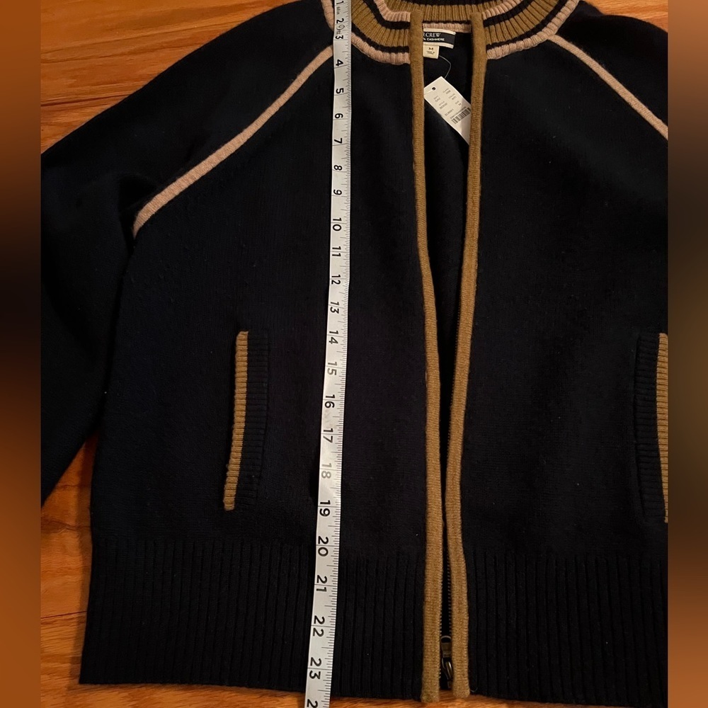 Jcrew Cashmere Cardigan zip-up jacket and track pants, Top M, Pants L(NWF) - Picture 7 of 10